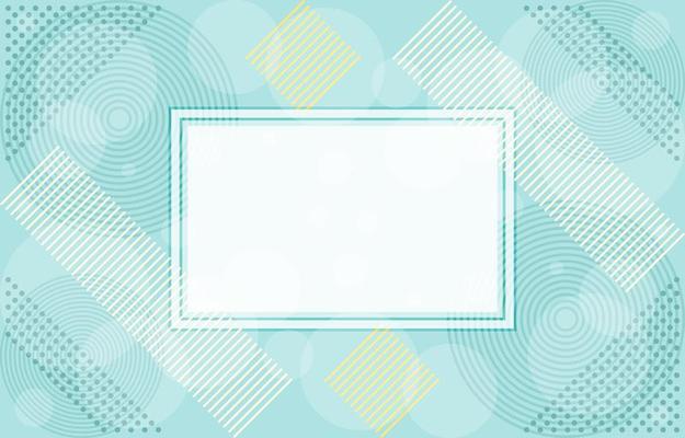Soft Colour Abstract Pattern Composition with White Frame