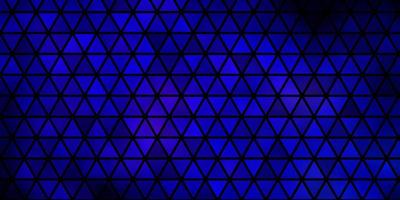 Dark BLUE vector background with polygonal style.