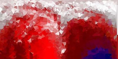 Dark red vector abstract triangle background.