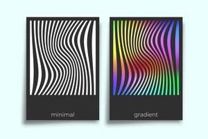 Abstract geometric gradient texture minimal design set vector