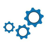 Isolated gear part design vector