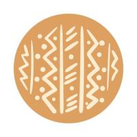 zig zag lines boho hand draw style vector