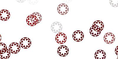 Light red vector pattern with spheres.