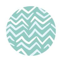 zig zag organic pattern block style vector