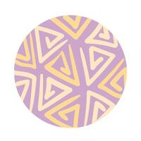 triangles organic pattern block style vector