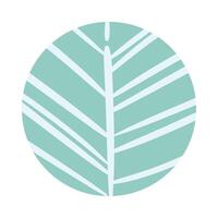 autumn tree organic pattern block style vector