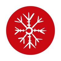 snowflake ice block style icon vector