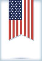 Usa flag banner vector design