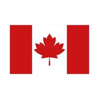 Bandera canadiense para el feliz día de Canadá diseño vectorial vector