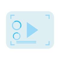 template webpage with media player vector