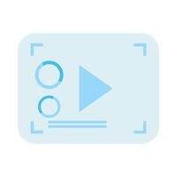 template webpage with media player vector