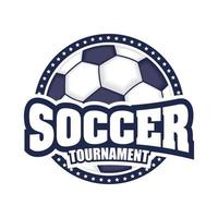 soccer tournament icon with ball vector