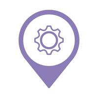 gear settings setup isolated icon vector