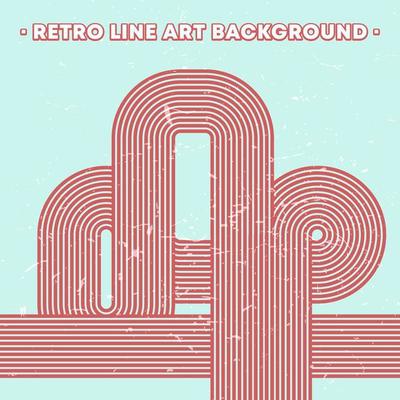 Retro grunge texture background with vintage striped lines
