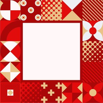 Abstract Geometric Christmas Background
