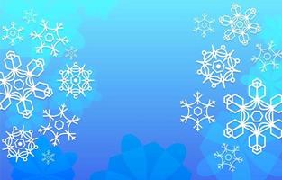 Natural Snowflakes Background vector