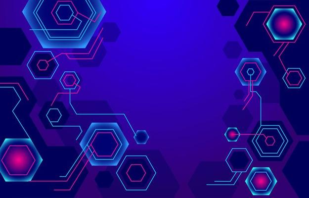 Geometric Tech Shape Background