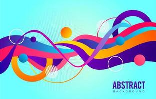 Colorful Wave Abstract Background vector