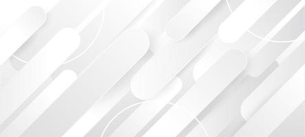 White Shapes Abstract Background vector