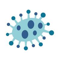 covid19 pandemic particle isolated icon vector
