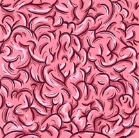 Seamless pattern with the human neural system vector