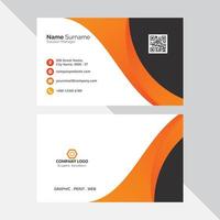 Clean business card template vector