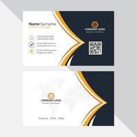 Orange elegant business card