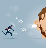 Pass Message - Business Concept vector