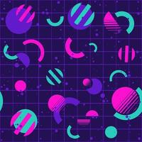 Pink, blue and purple futuristic neon repetitive background vector