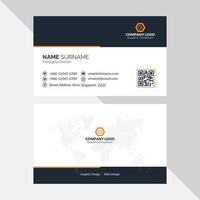 Creative business card template vector