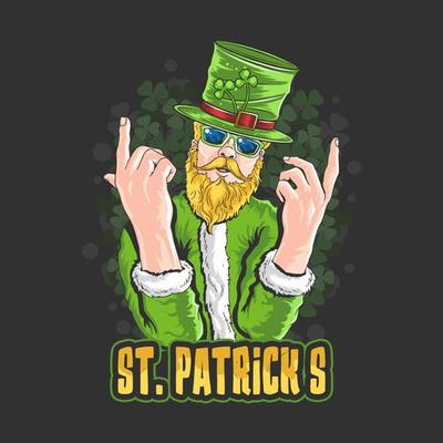 st. patrick's day artwork vector with editable layers