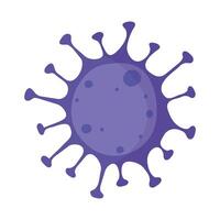 covid19 pandemic particle isolated icon vector