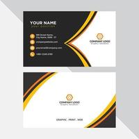 Clean minimal business card template vector