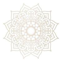 mandala dorado floral decorativo vector