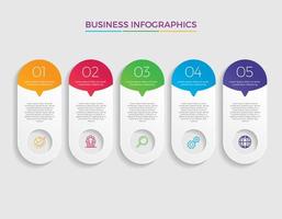 Ilustración de vector de diseño de infografía de concepto de negocio