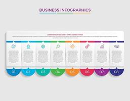 Ilustración de vector de diseño de infografía de concepto de negocio