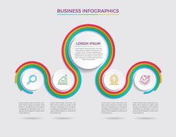 Ilustración de vector de diseño de infografía de concepto de negocio