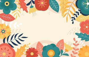 Colourful  Floral Background vector