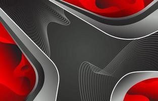 Red and Grey Wave Background vector