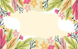 fondo floral dibujado a mano vector