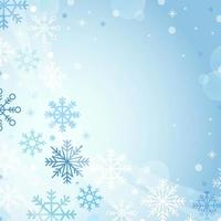 Winter Season with snowflakes background vector