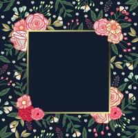 hermoso fondo floral vector