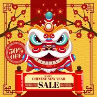 Chinese New Year Illustration for marketing vector