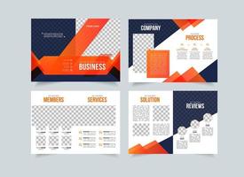 Company proposal creative template, multipurpose brochure design, business propsal geometric design, vertical a4 format vector