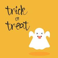 halloween little ghost vector character