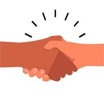 shaking hands agreement icon vector