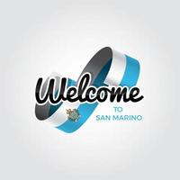 Welcome to San Marino vector