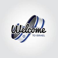 Welcome to Israel vector