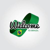 Welcome to Brazil vector