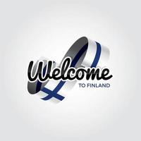 Bienvenido a Finlandia vector